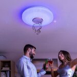 Plafonnier led - cellustop - lumi�re variable - bluetooth - changement de couleur - int�rieur