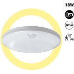 Plafonnier led circulaire avec capteur pir - 18w - surface - - blanc chaud Plafonnier led circulaire avec capteur pir - 18w - surface - - blanc chaud