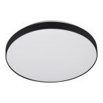 B. k. licht - plafonnier led  dtecteur telefunken newa, 16 w, 1500 lm, ip44, blanc - noir, plastique ...