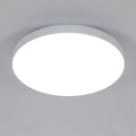 Plafonnier led extra - plat 23cm, blanc 6500k 12w ip44, pour salle de bain humide / balcon / garage