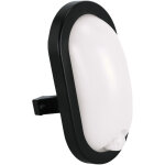 Plafonnier led herm�tique - 11w - d�tecteur mouvement - noir - ip54 - blanc neutre