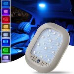 Plafonnier led int�rieur pour voiture ? rechargeable par usb, 8 couleurs avec commande vocale pour voiture, ...