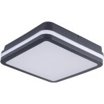 Plafonnier led ip65 - dtecteur mouvement - 12 / 18w - cct - graphite