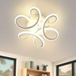 Plafonnier led moderne, 17w blanc lampe de lustre 3000k blanc chaud g�om�trie design luminaire plafonnier ...