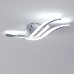 Goeco - plafonnier led moderne, 24w avec 3 tubes led ondulés 52cm, lumière blanche froide 6500k, abat ... Goeco - plafonnier led moderne, 24w avec 3 tubes led ondulés 52cm, lumière blanche froide 6500k, abat ...