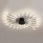 Comely plafonnier led moderne 28 têtes noir encastré plafonnier acrylique abat - jour lustres pour chambre ... Comely plafonnier led moderne 28 têtes noir encastré plafonnier acrylique abat - jour lustres pour chambre ...