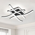 Plafonnier led moderne, 29w lampe de plafond led dimmable, 3000k - 6500k luminaire lustre design ondul� ...