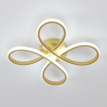 Plafonnier led moderne, 30w 3400lm lampe de plafond, luminaire plafonnier forme de fleur pour couloir, ...
