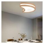Plafonnier led moderne luminaire plafond lune crative plafonnier plat de chambre d'enfant 40cm - 6000k ...