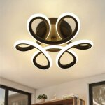 Plafonnier led noir petite lampe de couloir 17w lampe de cuisine moderne blanc chaud 1360lm lampe g�om�trique ...