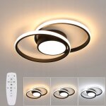Comely - plafonnier led, plafond dimmable 3000k - 6000k, plafonnier led tlcommand, 39w moderne luminaire ...