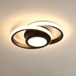 Plafonnier led rond en acrylique 32 w, design moderne pour chambre et couloir, lumi�re blanche chaude. ...