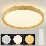 Plafonnier led salon - 43w chambre � coucher plafonnier �40cm dimmable avec t�l�commande lampe de salon ...