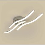 Plafonnier led, suspension ondulée, led intégrée 18 w 1 600 lumens, lustre moderne pour salon ou cuisine, ... Plafonnier led, suspension ondulée, led intégrée 18 w 1 600 lumens, lustre moderne pour salon ou cuisine, ...