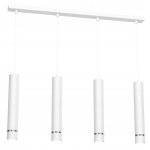 Plafonnier lustre bande tube glacons chrome