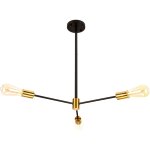 Plafonnier moderne noir lampe de plafond rtro luminaire plafonnier intrieur en mtal lustre simple ...