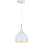 Plafonnier moderne suspension luminaire rtro lustre en mtal blanc, suspension lustre d'intrieur e27 ...