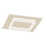 Plafonnier moderne top light wish 1223 50 led cct switch m�tal, finition m�tal le sable