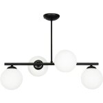 Plafonnier noir avec boules de verre titan 13 - 801