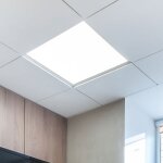 Globo - plafonnier � panneau de plafond, plafonnier � encastrer, lampe de bureau, cadre plat carr� opale, ...