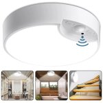 Plafonnier � piles, lumi�re led avec d�tecteur de mouvement, pour cuisine, chambre, salle de bain, couloir, ...