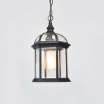 Plafonnier de porche moderne  visser, clairage extrieur en aluminium, noir sable + ampoule led 16 ...