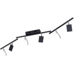 Plafonnier pure mira 6 lumi�res noir - 6358 - 18