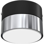 Plafonnier de salon led loft gx53 noir chrome