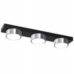 Plafonnier de salon led loft gx53 noir chrome pologne
