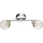 Plafonnier spot led plafonnier led 2 flammes plafonnier deux spots, boules de verre orientables avec ...