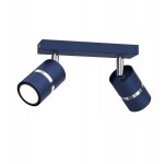 Plafonnier spot led rflecteur bleu marine 2 x gu10