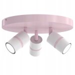 Plafonnier, spots orientables, gu10, rose poudré Plafonnier, spots orientables, gu10, rose poudré