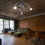 Plafonnier spot lampe de plafond rondelle de plafond avec spots mobiles, acier bross, tige de support ...
