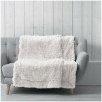 Plaid 125 x 150 cm ? imitation fourrure ? marilou naturel