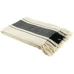 The home deco factory - plaid berb�re � rayures 120x150cm