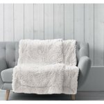 Douceur d'int�rieur - plaid couverture imitation fourrure marilou naturel