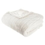 Plaid fourrure manoir 180x230cm blanc Plaid fourrure manoir 180x230cm blanc