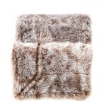 Plaid imitation fourrure 'antartic' 125x150cm chocolat Plaid imitation fourrure 'antartic' 125x150cm chocolat