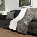 Soleil d ocre - plaid polaire microfibre doubl� sherpa 120x160 cm safari, par soleil d'ocre