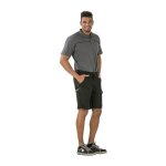 Short canvas 320 taille s noir / noir 65 % pes / 35 % co