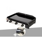 Plancha gaz � poser 3 br�leurs solia 300 - somagic + support balcon