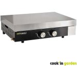 Plancha gaz deux br�leurs finesta 2b - 5kw