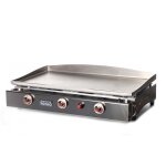 Plancha à gaz lagoa 3 feux - plaque et caisson inox - lg23f Plancha à gaz lagoa 3 feux - plaque et caisson inox - lg23f