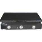 Plancha gaz a poser sorio 3 lxd twin - 73x40 cm - plaque mixte fonte maill - c