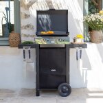 Eno - plancha  gaz sur chariot - combo initial 50 inox