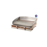 Plancha  gaz feria 2 feux - plaque et caisson inox - fe22f