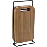 5five simply smart - planches en bambou pour couper sur un support en mtal, 4 pices