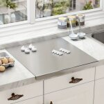 Planche � d�couper en acier inoxydable, planche de pr�paration, tapis de p�tisserie, surface facile � ...