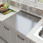 Planche � d�couper de cuisine en acier inoxydable 304, facile � nettoyer, pour �taler la p�te, pr�parer ...