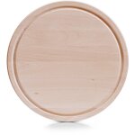 Planche  dcouper ronde en bois de htre,  31 cm